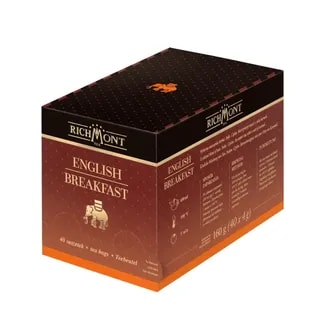 Herbata Richmont English Breakfast 40 saszetek zestaw do celebracji herbaty