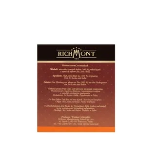 Herbata Richmont English Breakfast 40 saszetek zestaw do celebracji herbaty