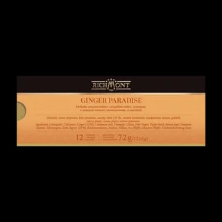 Richmont Ginger Paradise 12 saszetek + Szklanka Hot Winter
