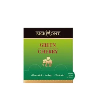 Herbata Richmont Green Cherry 40 szt porcelanowy zestaw celebracji herbaty