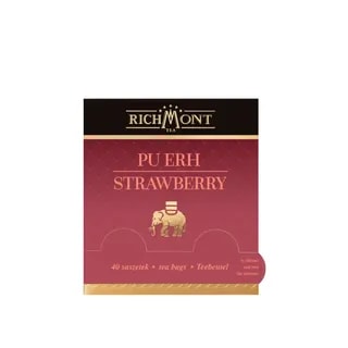 Herbata Richmont Pu-Erh Strawberry 40 szt zestaw do celebracji herbaty