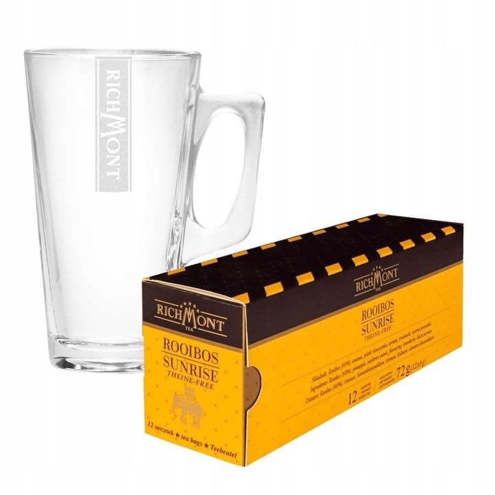 Richmont Rooibos Sunrise 12 Saszetek + Szklanka Hot Winter