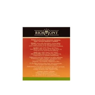 Herbatka Richmont Rosemary Orange 40 szt porcelanowy zestaw do herbaty