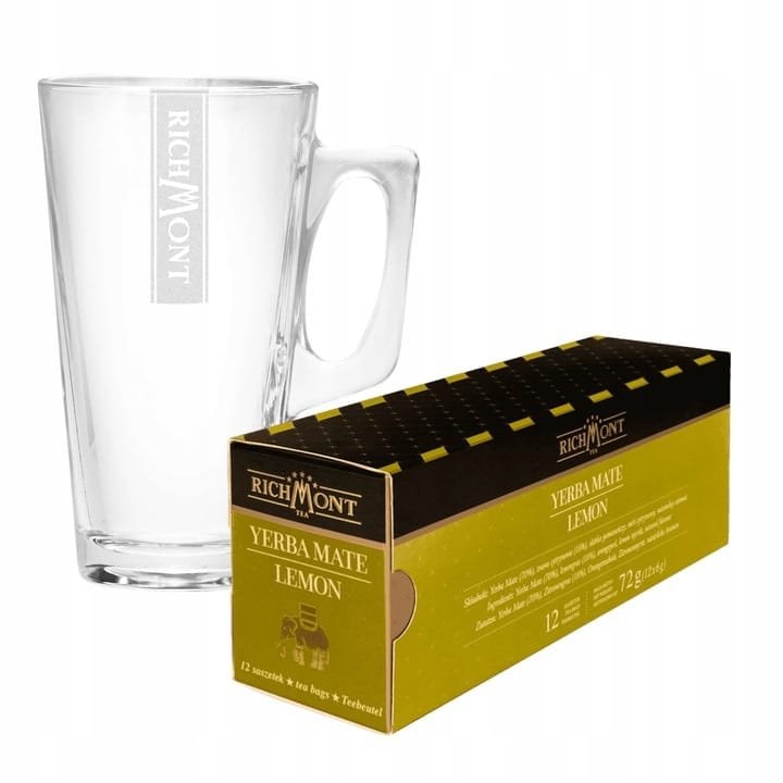 Richmont Yerba Mate Lemon 12 Saszetek + Szklanka Hot Winter