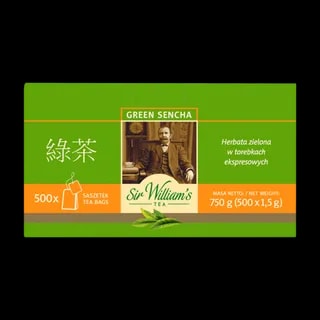 Sir William's London Green Sencha 500 Saszetek