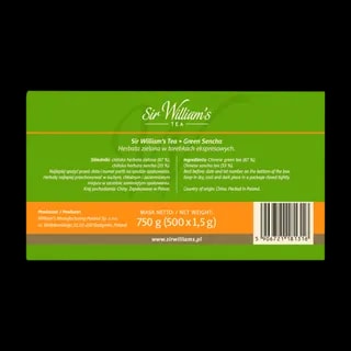 Sir William's London Green Sencha 500 Saszetek