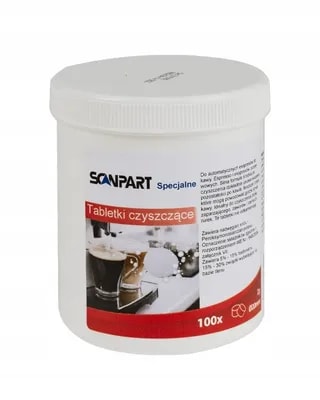 Specjalne Tabletki Czyszczące do Ekspresu Scanpart 100 x 2g