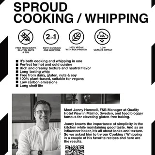 Sproud - Cooking & Whipping Cream 2w1 do Gotowania i Ubijania - 1L