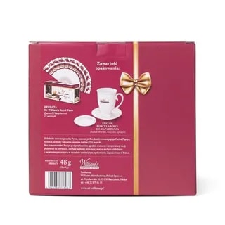 Zestaw Porcelanowy Sir William's & 12 Herbat QUEEN OF RASPBERRIES