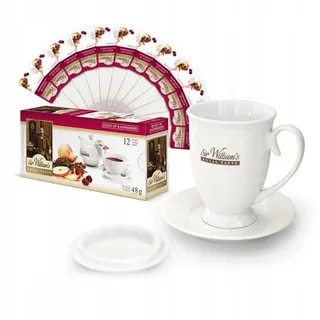 Zestaw Porcelanowy Sir William's & 12 Herbat QUEEN OF RASPBERRIES