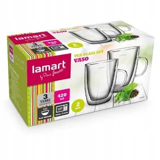 Lamart - Zestaw Szklanek Termicznych VASO LT9008 - 420 ml