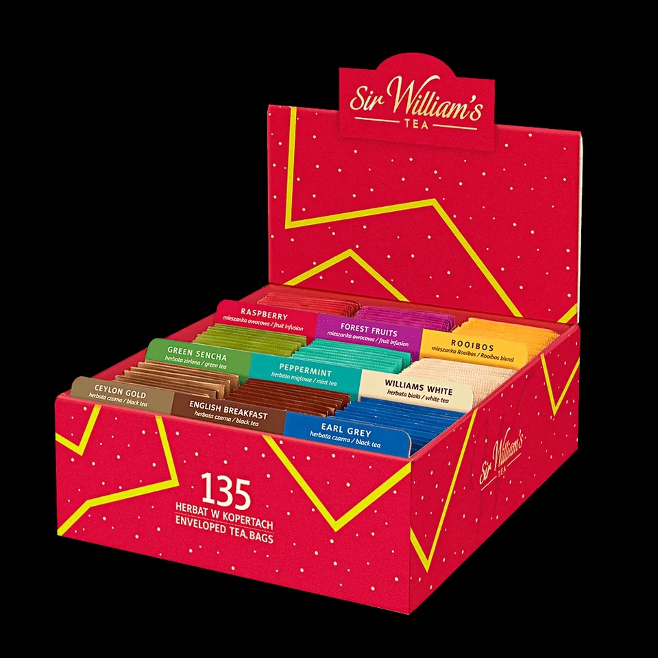 Tekturowy Prezenter 135 Herbat Sir William's Tea