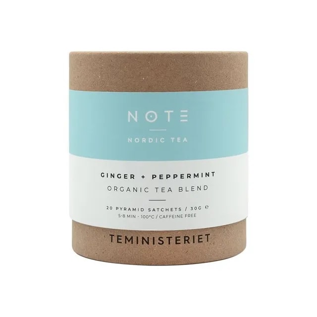 Teministeriet - NOTE Ginger Peppermint Organic - Herbata Ziołowa 20 Torebek