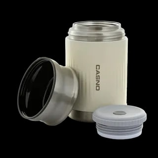 Termos obiadowy Casno Marapi 750ml biały - rozłożony na części