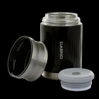 Termos obiadowy Casno Marapi 750ml czarny - rozłożony na części