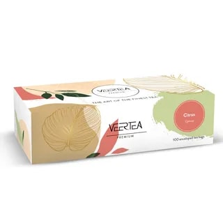 VEERTEA Energetic Citrus - herbata owocowa w saszetkach / kopertkach - 100 torebek