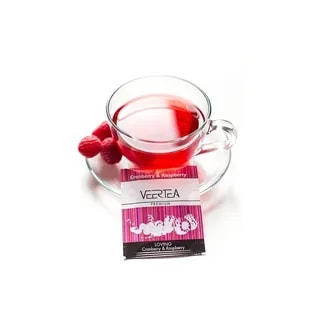 VEERTEA Cranberry & Raspberry- herbata owocowa w saszetkach / kopertkach- 100 torebek