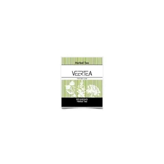 VEERTEA Relaxing Herbal - herbata ziołowa w saszetkach / kopertkach- 100 torebek