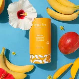 Vegan Tea - Bananowa Marakuja - Herbata Owocowa 80g