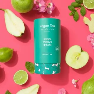 Vegan Tea - Miętowa Gruszka - Herbata Miętowa 70g