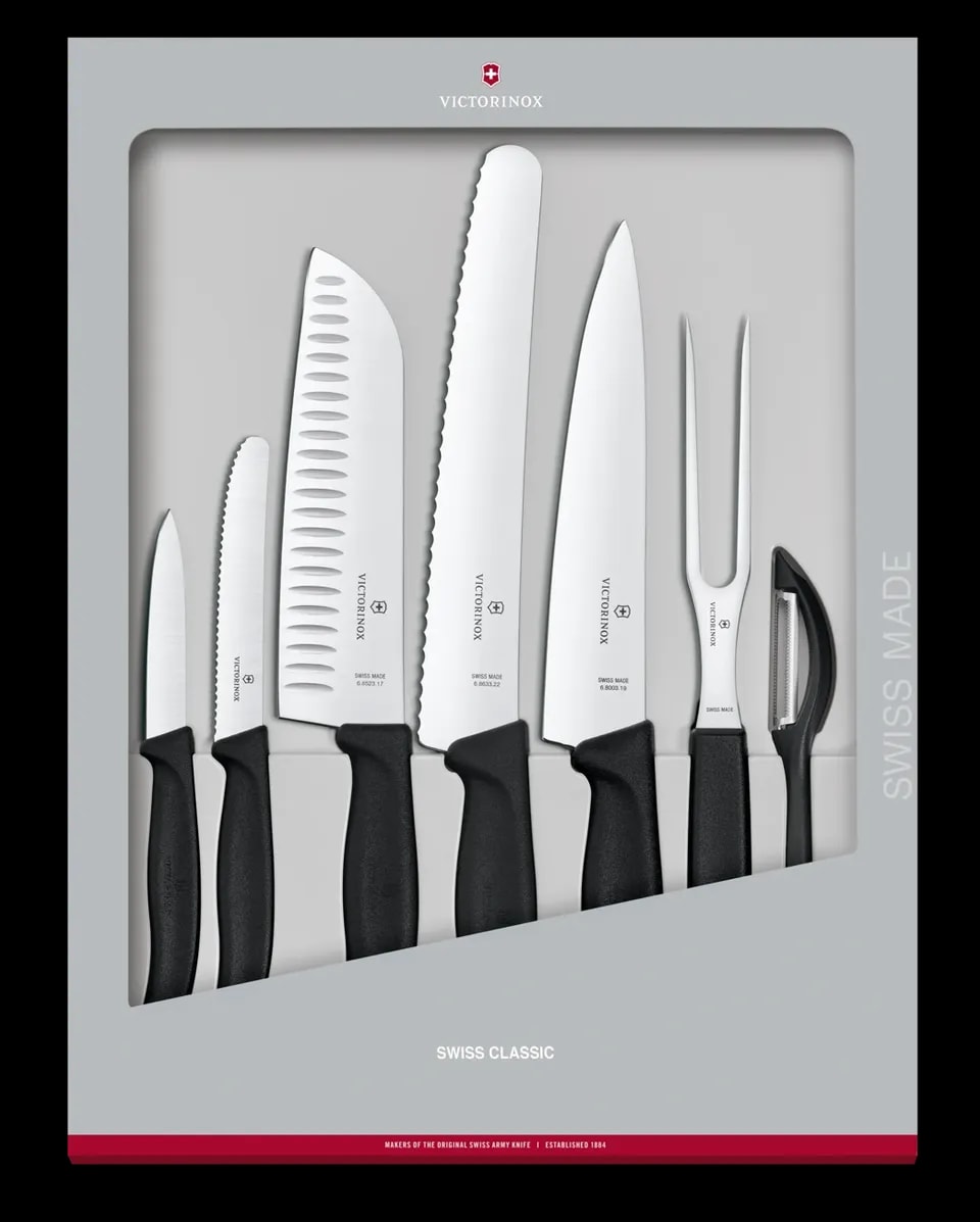 Victorinox Zestaw Kuchenny Swiss Classic 7 Elementów Czarny 6.7133.7G