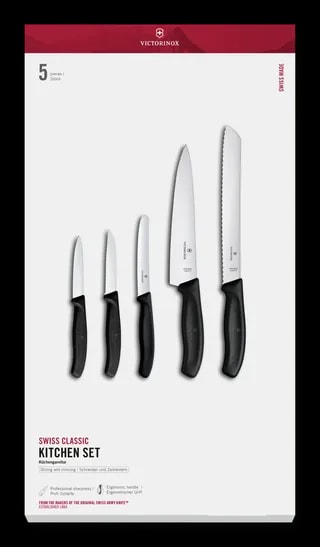 Victorinox Zestaw Kuchenny Swiss Classic 5 Elementów Czarny 6.7133.5G