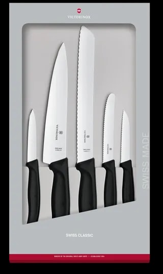 Victorinox Zestaw Kuchenny Swiss Classic 5 Elementów Czarny 6.7133.5G