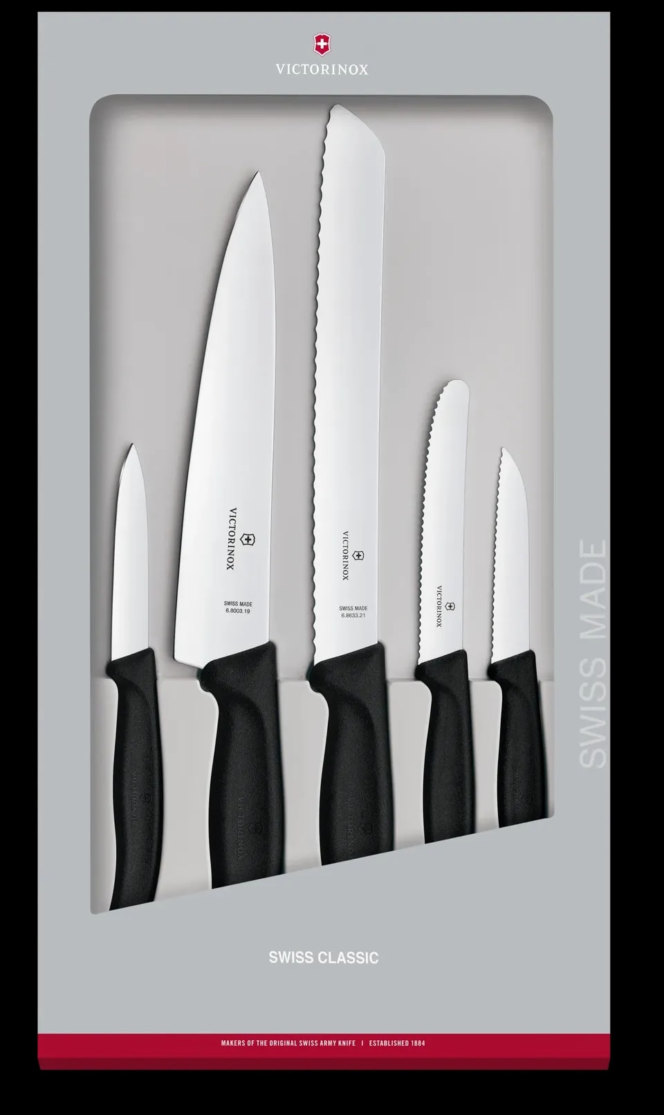 Victorinox Zestaw Kuchenny Swiss Classic 5 Elementów Czarny 6.7133.5G