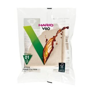 Hario filtry papierowe Misarashi brązowe - V60-01 - 100 Sztuk