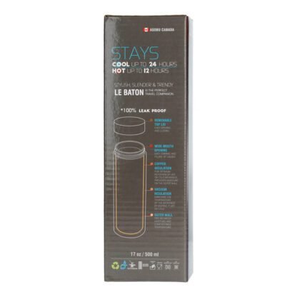 Asobu - Le Baton Czarny Miedziany - Butelka termiczna 500 ml - obrazek 5
