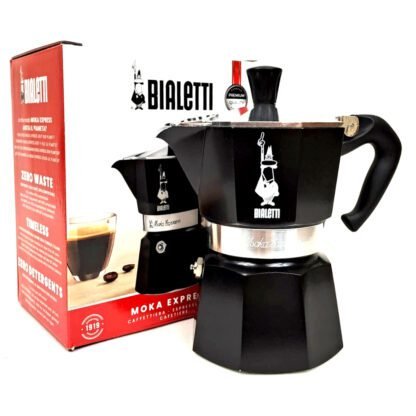 Kawiarka Bialetti Moka Express 3tz czarna - obrazek 2