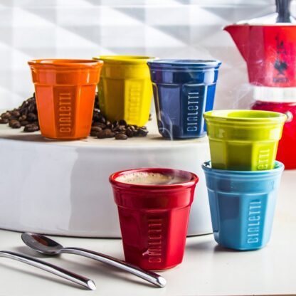 Bialetti Bicchierini - Zestaw 6 filiżanek do espresso - Kolorowy - obrazek 3