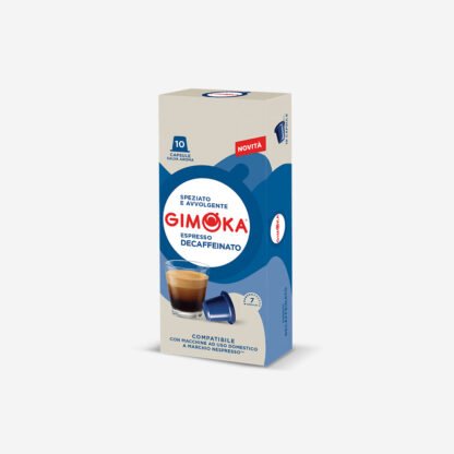 KAPSUŁKI GIMOKA DECAFFEINATO TYPU NESPRESSO 10SZT