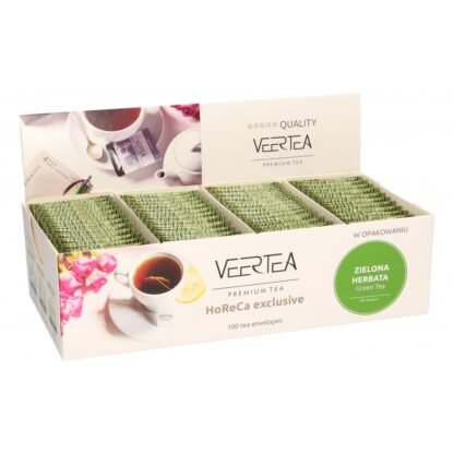VEERTEA Passionate Green Tea - herbata zielona w saszetkach / kopertkach - 100 torebek
