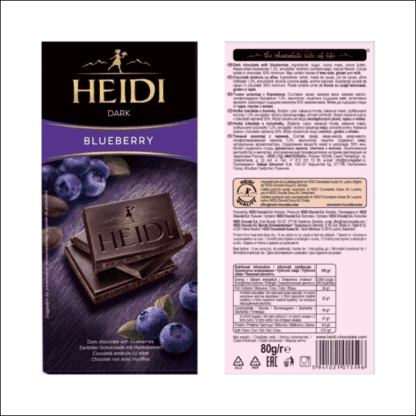 Czekolada Gorzka HEIDI DARK BLUEBERRY 80G - obrazek 3