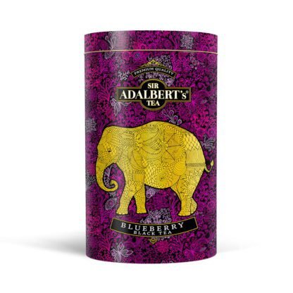 ADALBERT'S - BLUEBERRY BLACK TEA LIŚCIASTA 110G PUSZKA