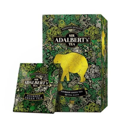 ADALBERT'S SOURSOP GREEN TEA SASZETKI 25X2G KARTONIK - obrazek 2