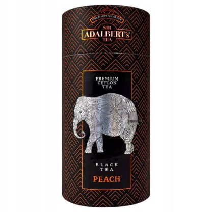ADALBERT'S BLACK TEA WITH PEACH LIŚCIASTA 100G