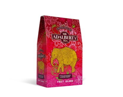ADALBERT'S FRUIT ISLAND STRAWBERRY & ROSE HIPS 80G KARTONIK