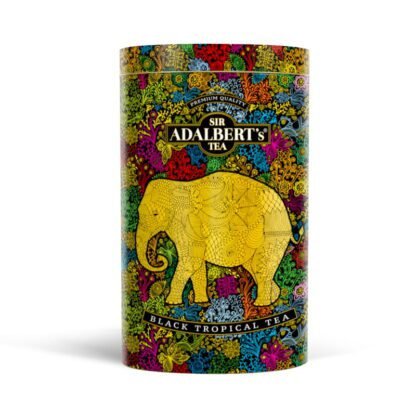 ADALBERT'S - BLACK TROPICAL TEA - LIŚCIASTA 110G PUSZKA