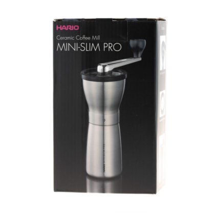 Hario Ceramic Coffee Mill Mini-Slim PRO Silver - Młynek do kawy - obrazek 5