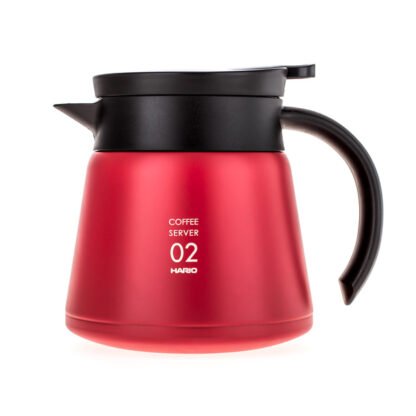 Hario Insulated Stainless Steel Server V60-02 Czerwony - 600ml