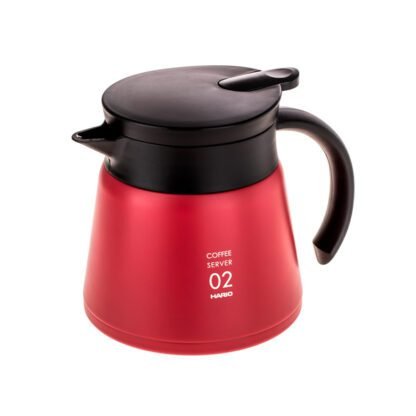 Hario Insulated Stainless Steel Server V60-02 Czerwony - 600ml - obrazek 2