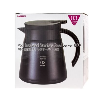 Hario Insulated Stainless Steel Server V60-03 Czarny - 800ml - obrazek 7