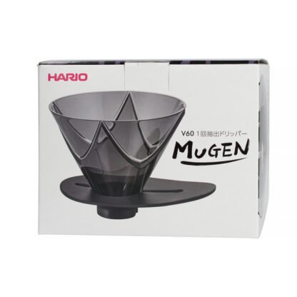 Hario - V60 MUGEN - Plastikowy Dripper - Czarny - obrazek 3