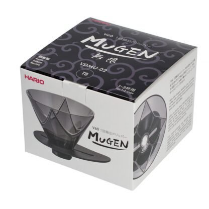 Hario - V60 MUGEN - Plastikowy Dripper - Czarny - obrazek 5
