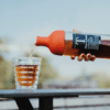 Hario butelka z filtrem Cold Brew Tea - czerwona 750 ml - obrazek 2