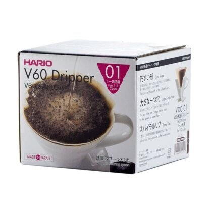 Hario ceramiczny Drip V60-01 Czerwony - obrazek 2