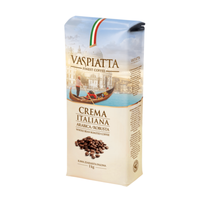 Kawa Ziarnista Vaspiatta Crema Italiana 1kg - obrazek 2