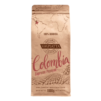 Kawa Ziarnista Vaspiatta Natural Colombia 1kg